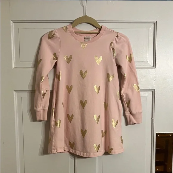 gold sweatshirt dress Mayoral Golden Layered Sweatshirt Dress